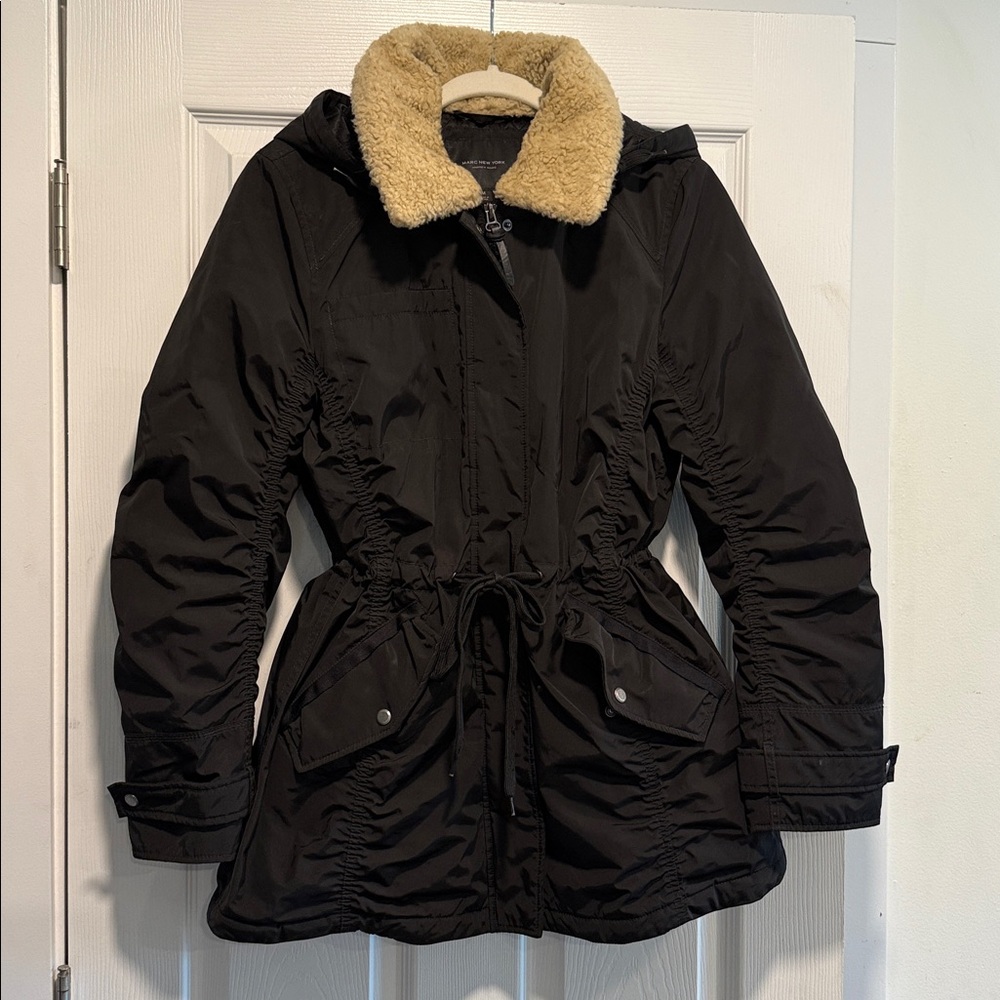 Marc New York Jacket with removable Fur collar